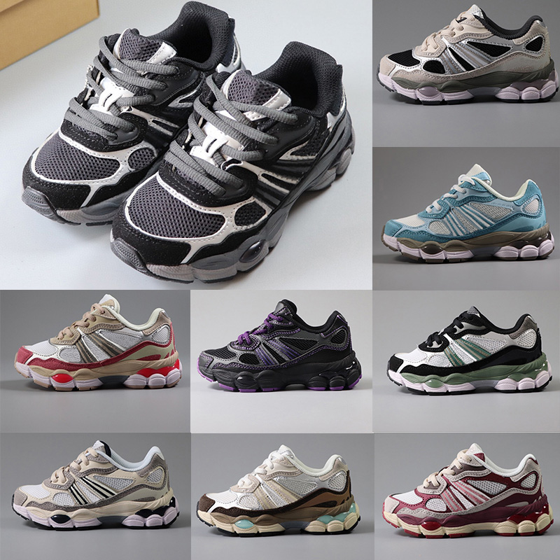 2026 Designer Kids Running Shoes Boys Girls Shoes Children Youth Outdoor Trainers Kid Toddlers Sport Black Grey Royal Grey Pink White Navy Beige