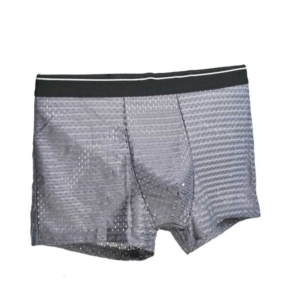 Men Panties Male Underpants Man Shorts Boxers Underwear Slip Homme Calzoncillos Bamboo Hole U Convex Pouch Large Size M6XL NewT251031