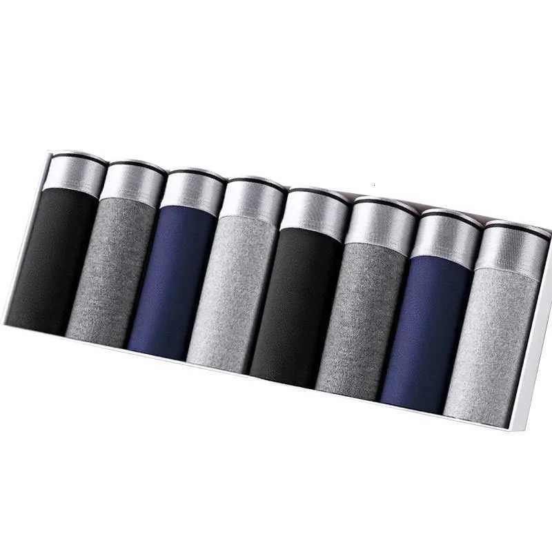 8Pcs Mens Underwears Men Panties Boxers Breathable Sexy Male Boxer Solid Underpants Comfortable Plus Size Mens UnderwearT251031