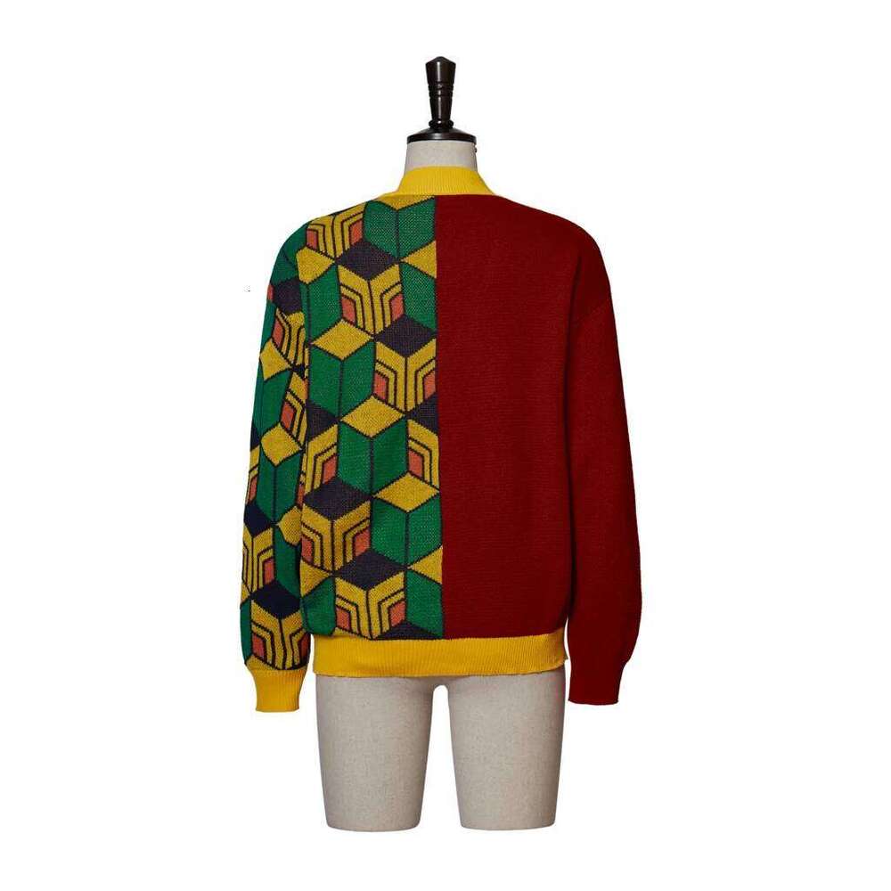 Haruku Tomioka Giyuu Unisex Warm Cardigans V Neck Jacket Long Knitted Cardigan Sweater Women Tops Designer Sweater Women Bear Sweater