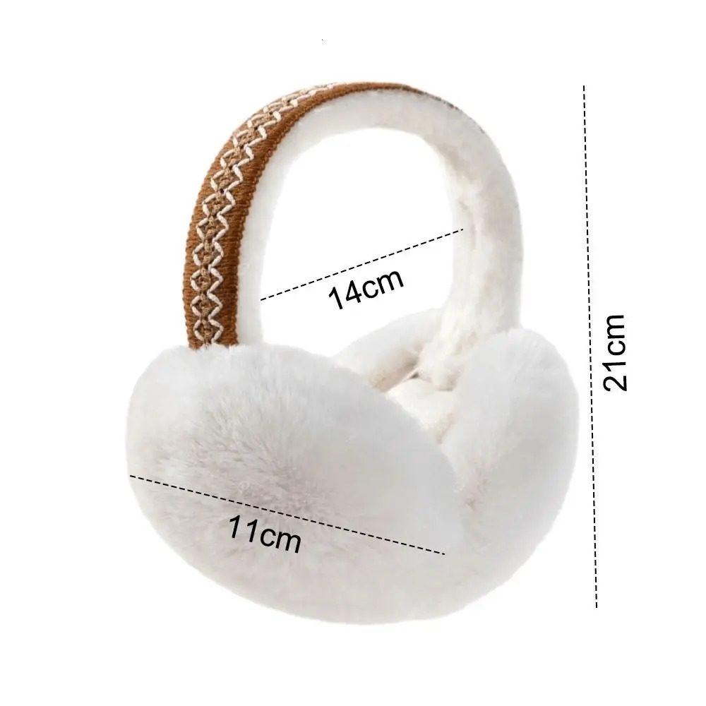 Winter Warm Foldable Earmuffs Thickened Cold Protection Folding Ear Warmer Antifreeze Faux Fur EarMuffs For Women Men Outdoor 251024CJ