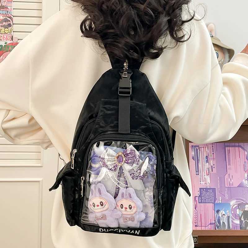 Transparent Ita Mochila Daily Using Student Lightweight Portable School Backpack Women Multifunction Womens Small Backpack W251031
