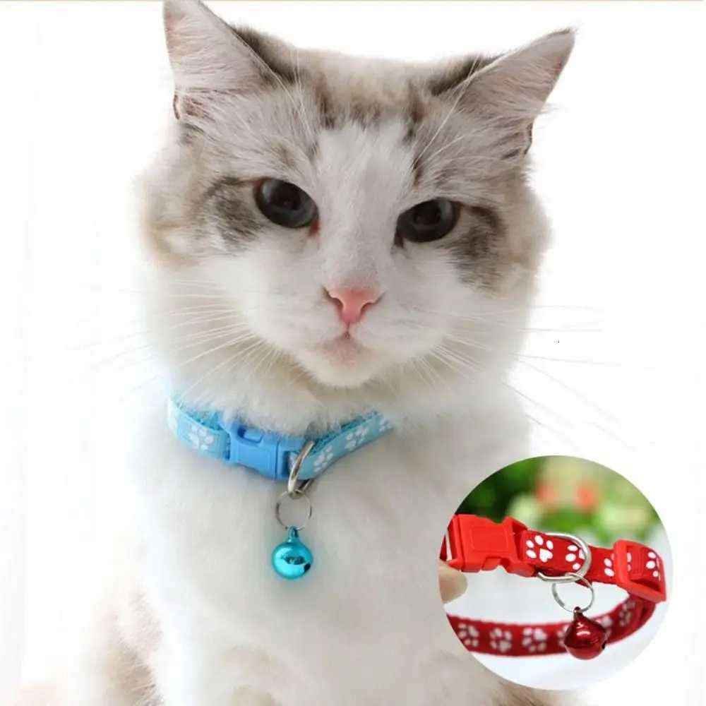 Dog Paw Print Pet Traction Rope with Collar Breathable Puppy Collar Set Adjustable Pet Walking Lead Rope Cat Traction Rope Pet C251031