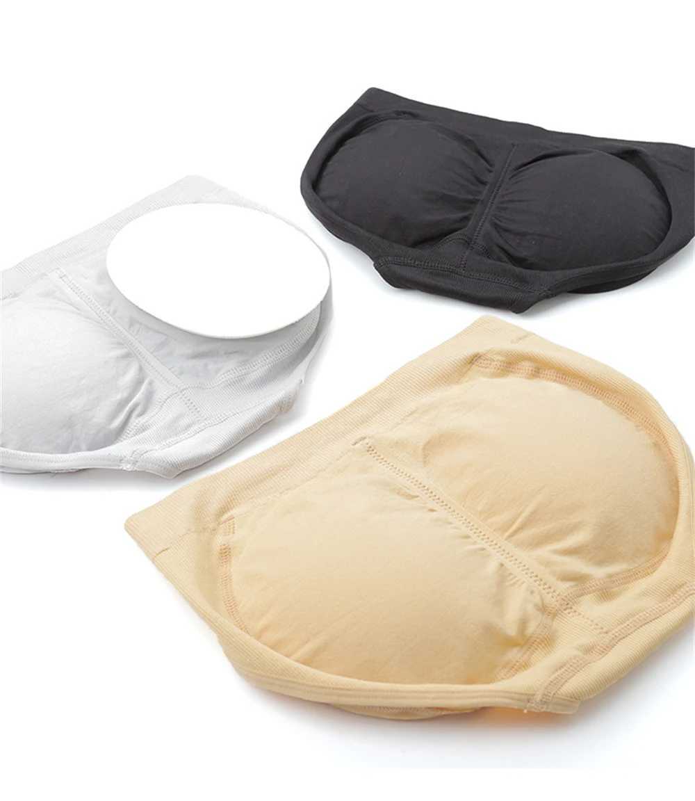 Womens HipLifting Panties MidWaist Cotton Fake Butt Comfortable Breathable Beautiful Buttocks Pads Panties Shaping Underwear L251030