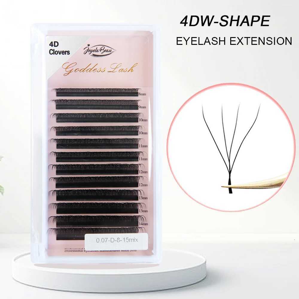 Goddess W3D 4D 5D 6D Eyelash Extension W Style Faux Mink Natural Soft Bloom Lash Automatic Flowering Premade Fans Volume EyelashT251117