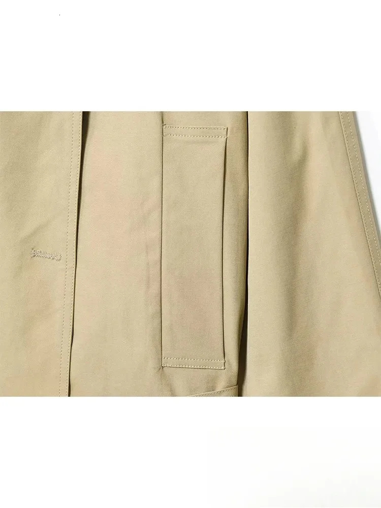 KONDALA Office Lady Khaki Suits Women Long Sleeve Sashes Button Trench Jakcets Wide Leg Button Shorts Fashion Autumn Suits 251031