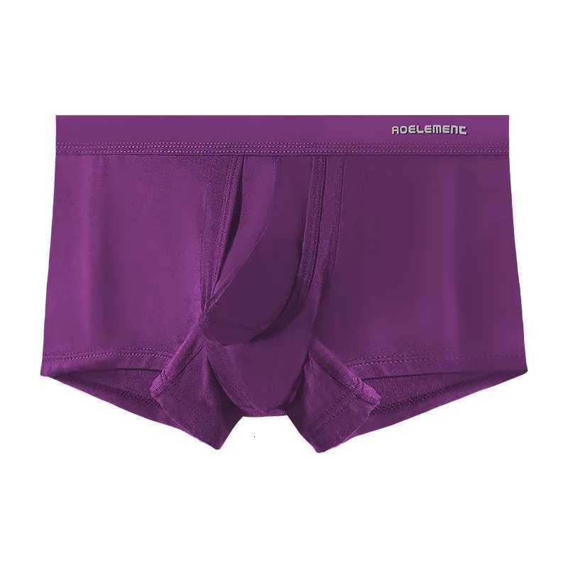 Mens Boxer Shorts Modal Underwear Man Solid Panties Breathable Bullet Separation JJ Penis Pouch Underpants Cueca Plus Size L5XLT251031