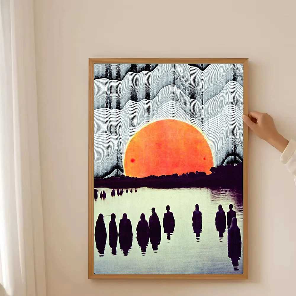 Japanese Wave Art Print Canvas Wall Decor Ocean Sunset Landscape Painting Modern Home Decor Gift Japanese Art C251031