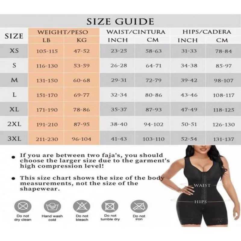 Fajas Colombianas Shapewear for Women Tummy Control Post Surgery Full Body Shaper Butt Lifter with Zipper Crotch L251030