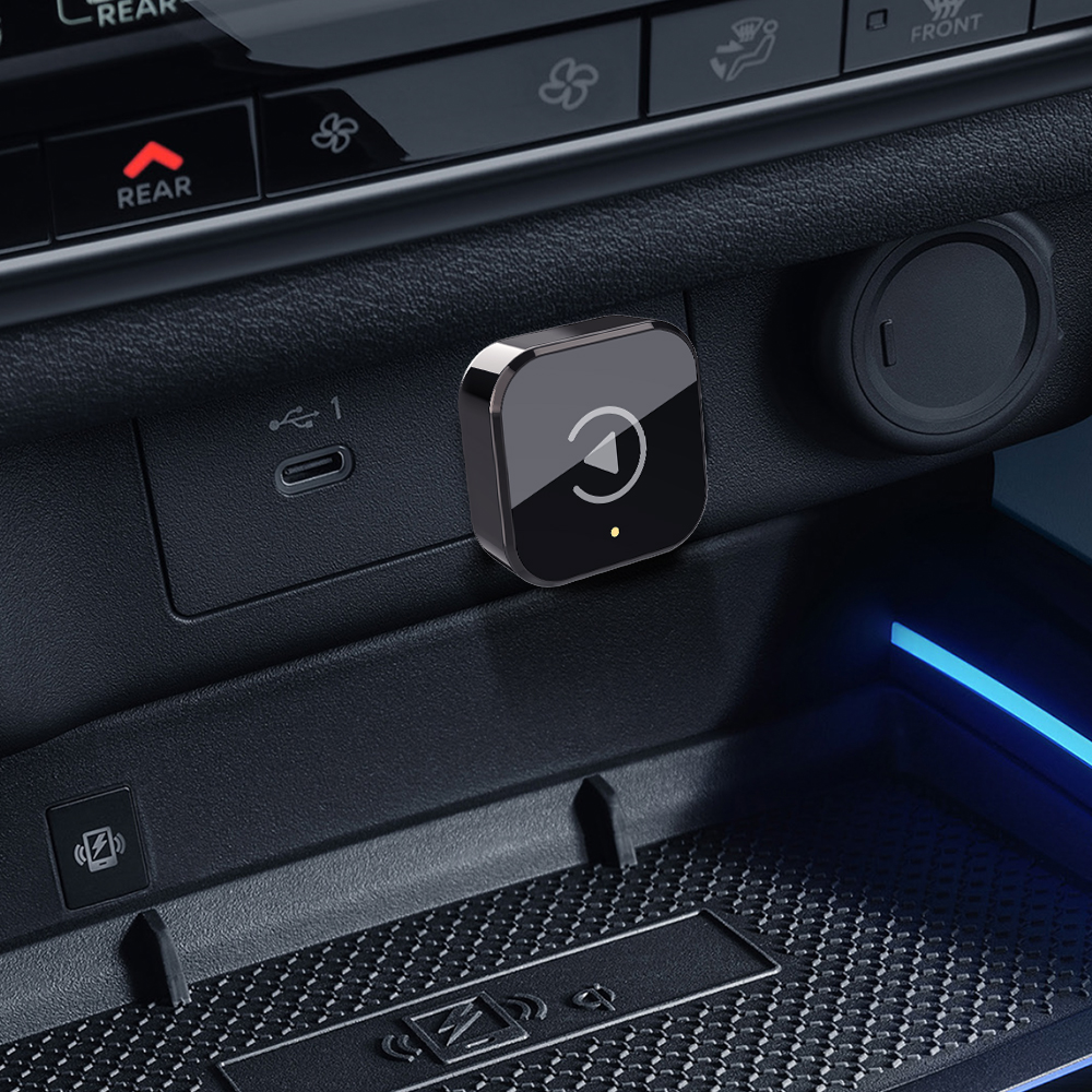 KOWANKIT Mini Wireless CarPlay Android Auto Ai Box, WIFI 5G BT4.2 Adapter, Plug & Play Dongle Converts Wired To Wireless, Car Accessories, No Delay, K