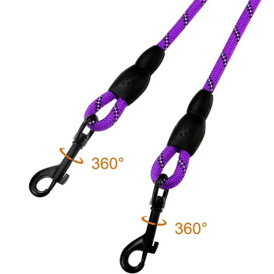 Dual Dog Leash 360 Swivel No Tangle Walking Leash for Small Dogs Double the Fun and Safety on Walks C251031