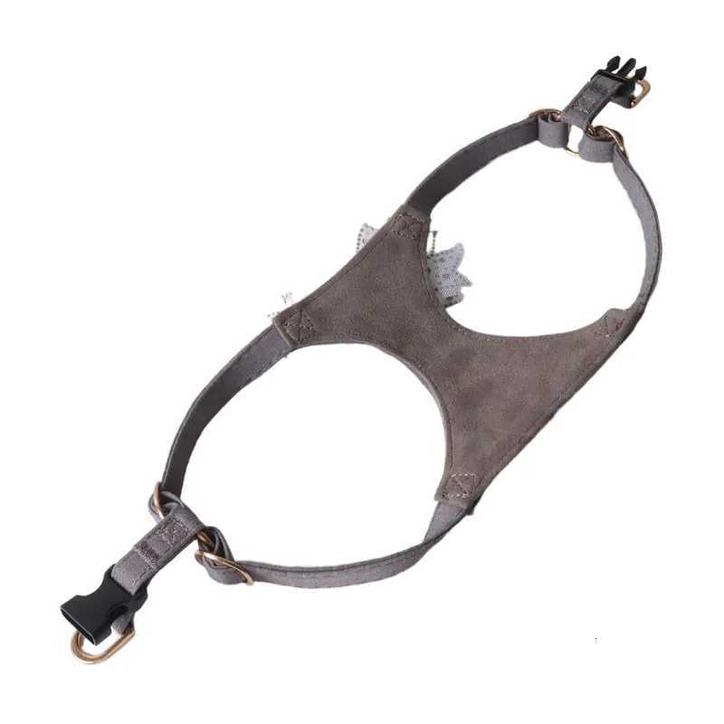 New Crystal Bow Dog Harness Set for Small and Medium Dogs Teddy Bichon Vest DoubleHeaded Leash Pet Supplies Puppy Accessories C251031