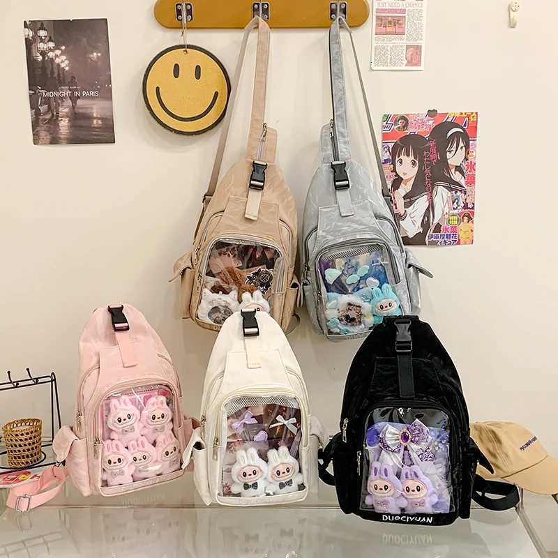 Transparent Ita Mochila Daily Using Student Lightweight Portable School Backpack Women Multifunction Womens Small Backpack W251031