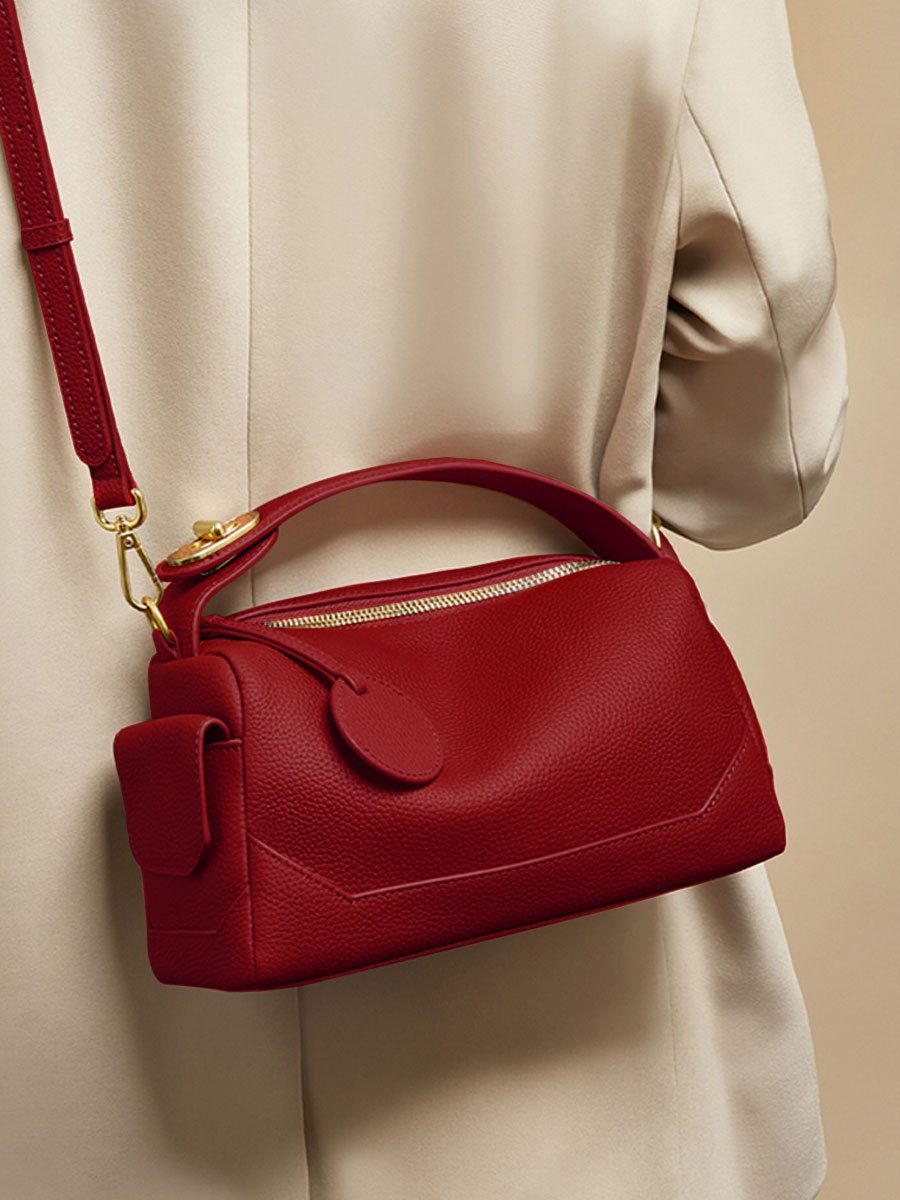 Vintage Red Pillow Handbag 2025, Exclusive Designer Shoulder Bag, Versatile and Fashionable Crossbody Tote