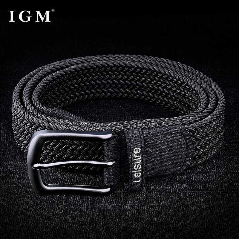 Men Belt Braided Stretchy Breathable and Comfortable Belt for Men Woven Canvas Belt for Versatile Jeans BeltW251030