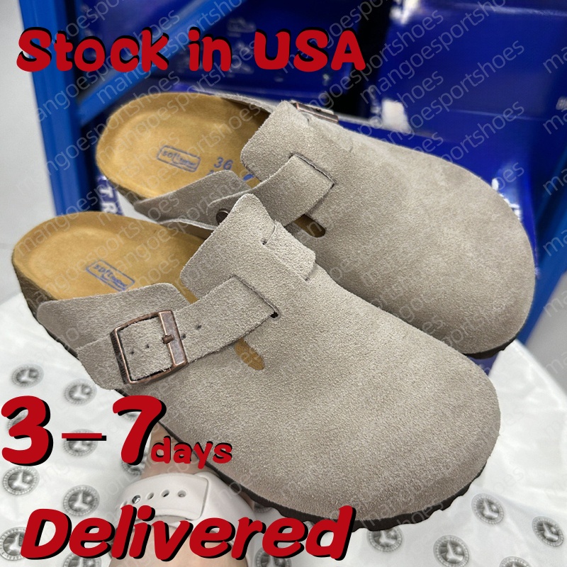 Designer Clogs Sandals Clog Slippers Cork Flat High Quality Fashion Summer Genuine Leather Slide Favourite Beach Casual Shoes Women Men Size 35-46