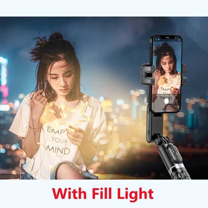 Handheld Gimbal Stabilizer Selfie Stick Tripod For iPhone Android Cell Phone Mobile Smartphone Camera Hand Portable Cellphone Y251011