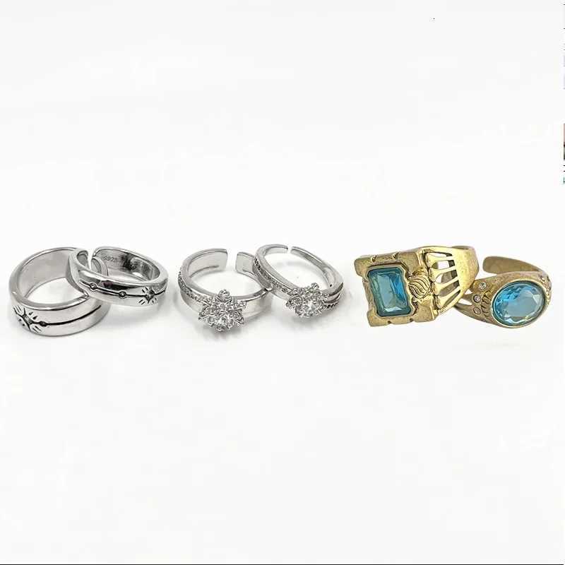 Game Love And Deepspace Rafayel Xavier Zayne Cosplay Ring Unisex Adjustable Wedding Rings Couple Jewelry Accessories GiftsXJ251031