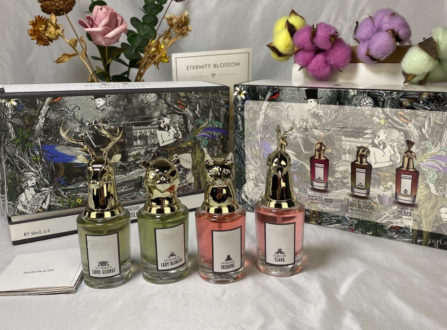 Animal head Lord George 30ML Perfume gift box set Cologne Clara LADY BLANCHE Men and Women Luxury Brand High Quality Smell Good Lasting Body Spray Christmas gift