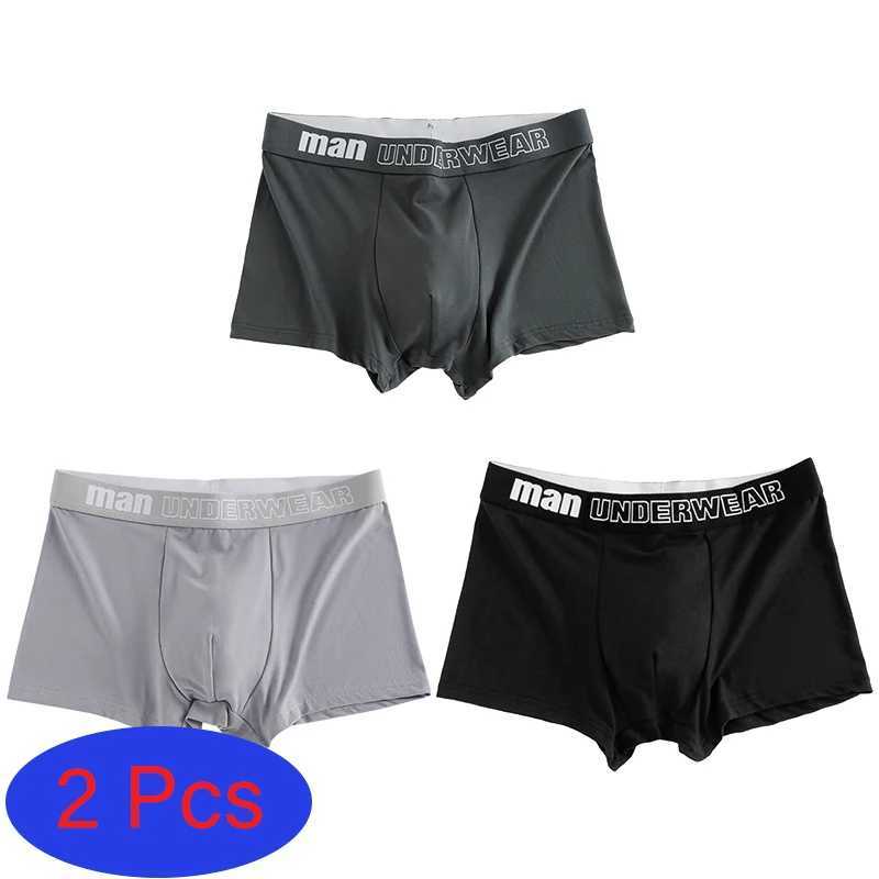 2 PcsLot Mens Letter Panties Underwear Comfortable Shorts Sexy Gifts for Man Underpants Boxers BriefsT251031
