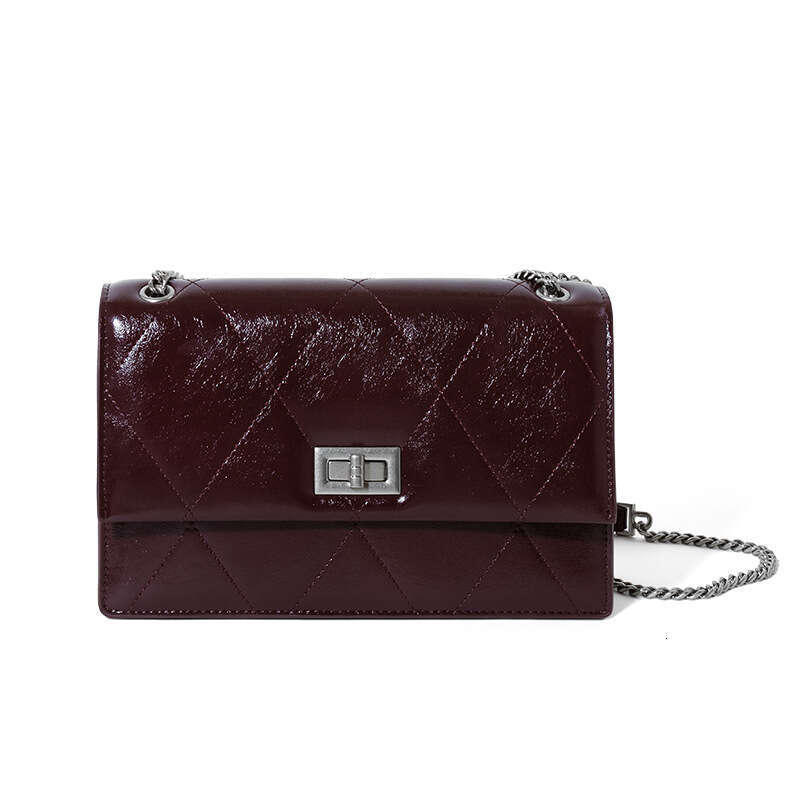 Luxury Bag Designer Autumn Winter Commuter Handbag Square Genuine Leather Women S Exquisite Small Single Shoulder Chain Crossbody Bag For