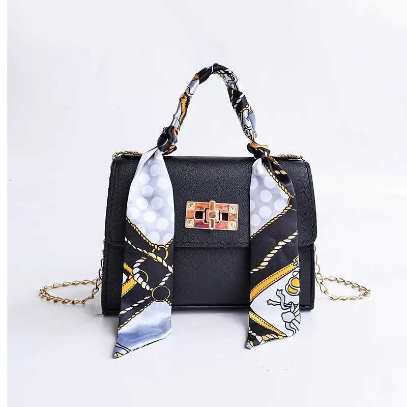 Women Girls Fashion Simplicity Solid Color Handbag Niche Design Silk Scarf Mini Chain Single Shoulder Crossbody Bag Bandolera W251031