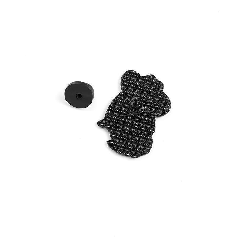 Cartoon Cute Brooch Enamel Pin Backpack Collar Denim Badge Western Cowboy Cat