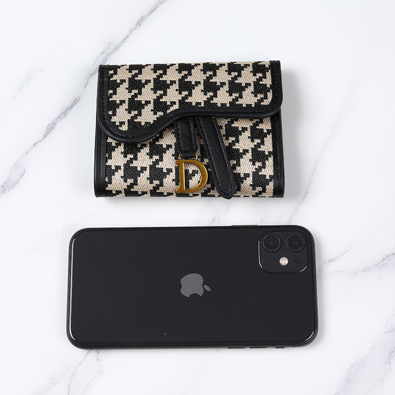 Designer Wallet Free Shipping Wallet Women Travel Everyday Use Vintage Leather Mini Multiple Card Slots Zipper Black Red Card Holder Short Credit Card