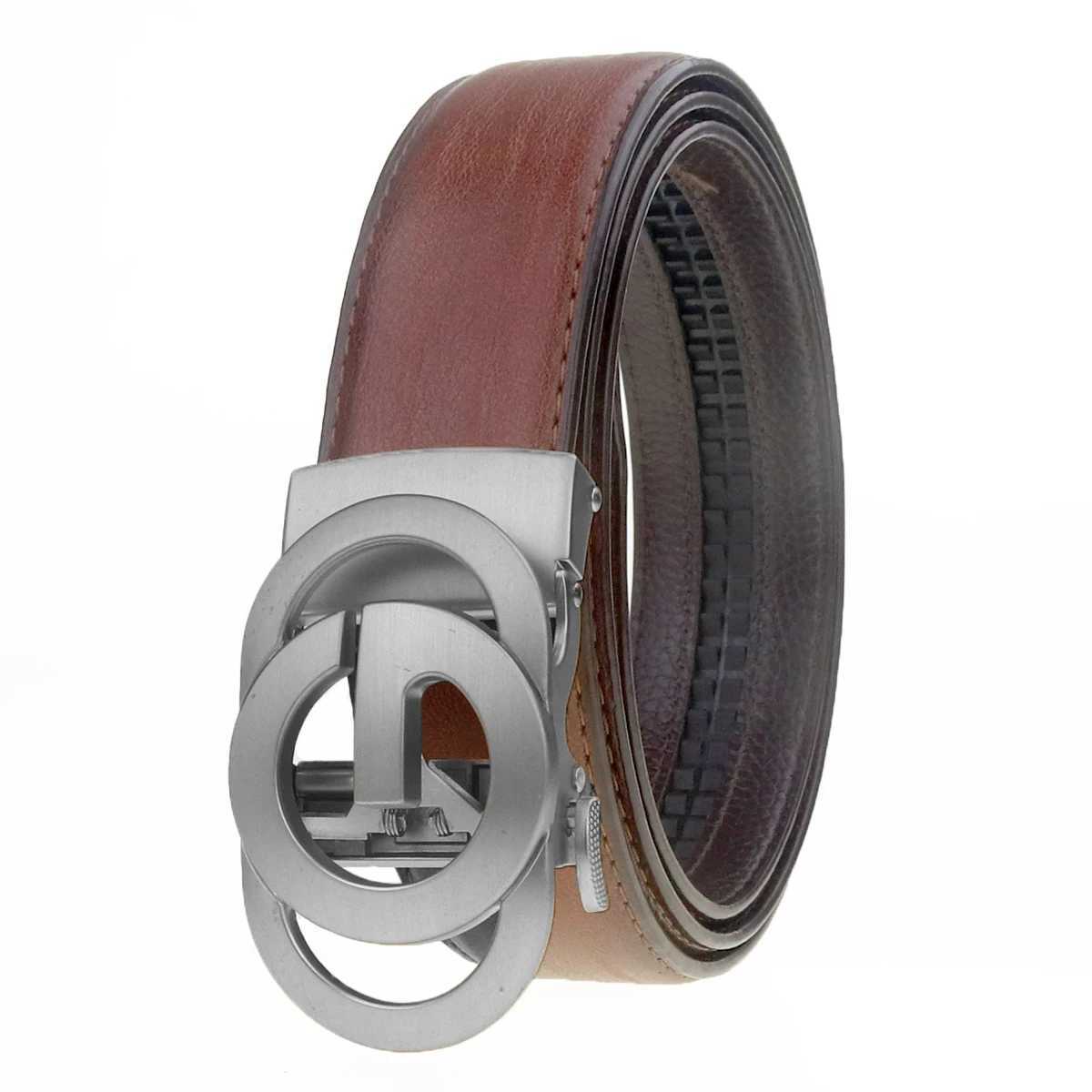 Fashion Mens Belt Mens Genuine Leather Belt Automatic Buckle Ratchet Belt Random Adjustment Letter G BeltW251030