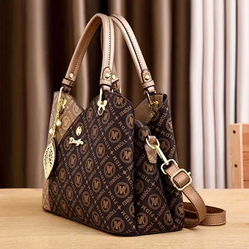 3pcs Set WomenS Tote Bag Classic Large Capacity Elegant Casual Handbag HighQuality Faux Leather Ivory White Magnetic Clos W251031