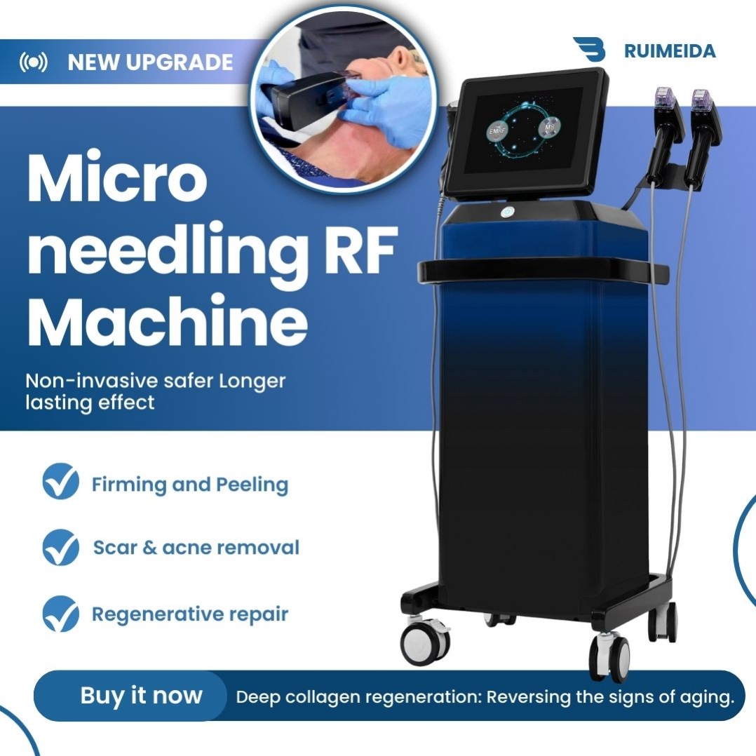 High Frequency RF Microneedling Fractional RF Skin Resurfacing Acne Scar Removal Face Firming Anti Wrinkle Beauty Device