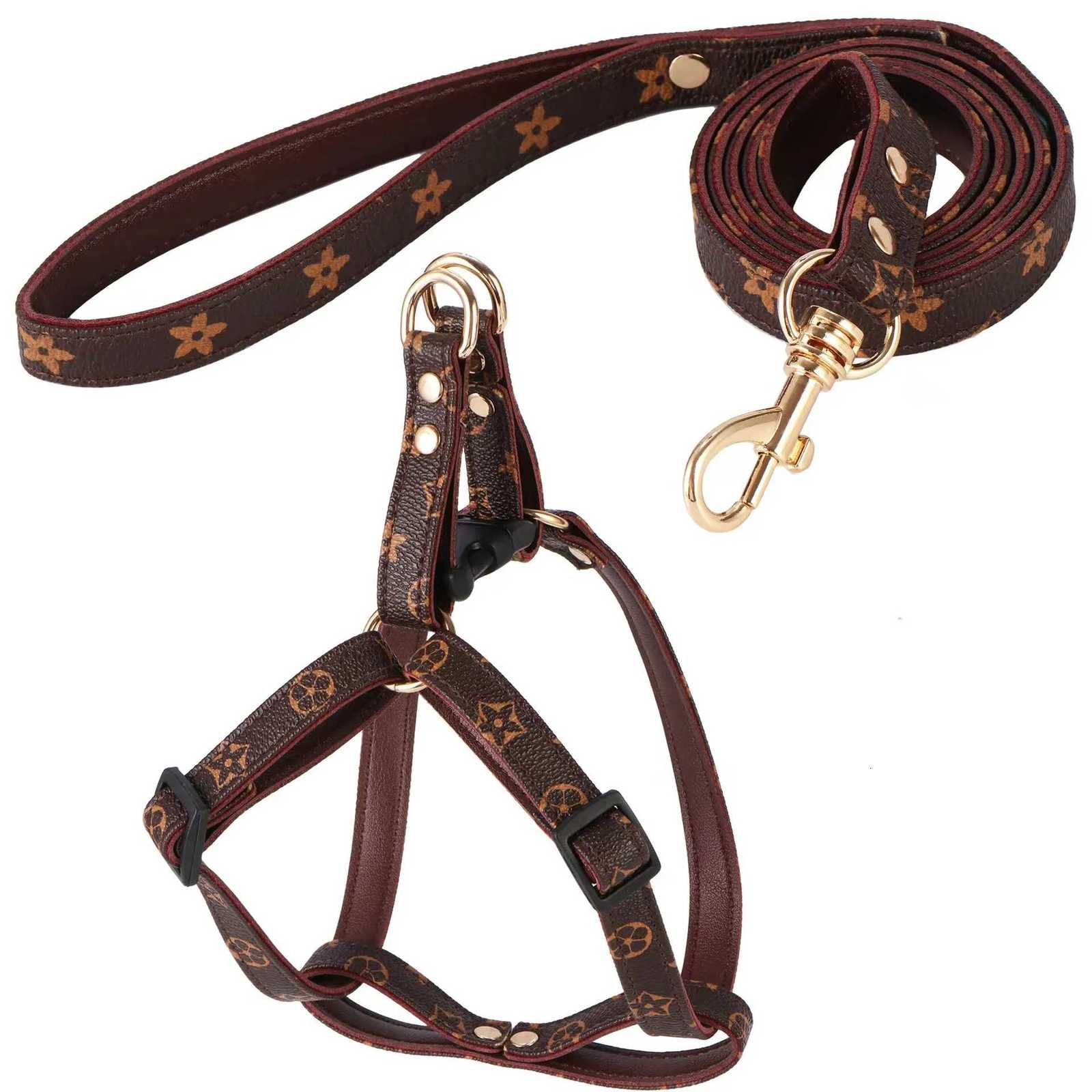 Free shipping luxery Adjustable Pet Chest Back Leash Set - Cute Designer Dog and Cat Harness with Presbyopia-Friendly - view 6