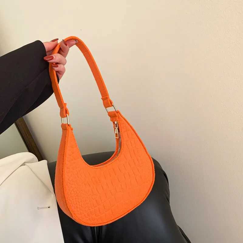 NEW Womens Bag Soft Trendy Korean Version Underarm Bag Solid Color Ladies Handbags Fashion Design Girls Small Shoulder Bags W251031