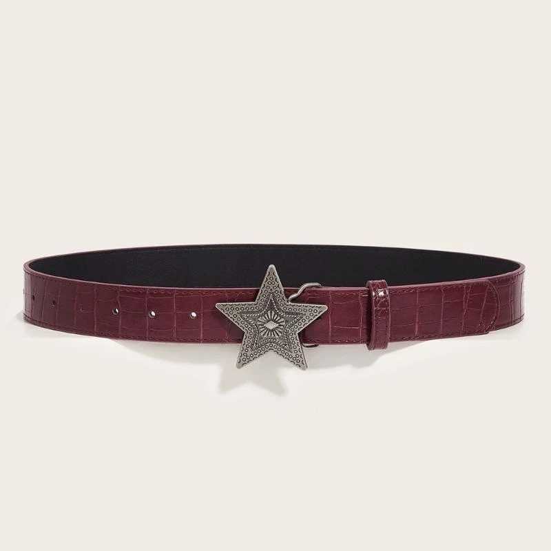 2000s Waist Belt Women Decorative Belt for Pants Skirt Fashion Embossed PU BeltW251030