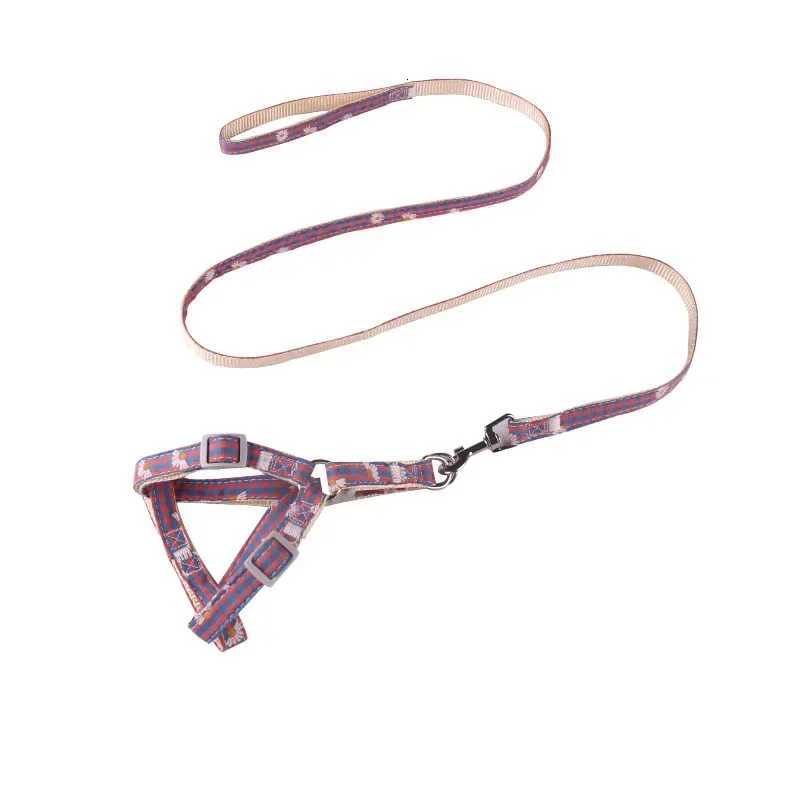 Leashes 1PC Chest and Back Collar Pet Supplies Dog Leash Outdoor Walking Cat Leash Pet Accessories C251031