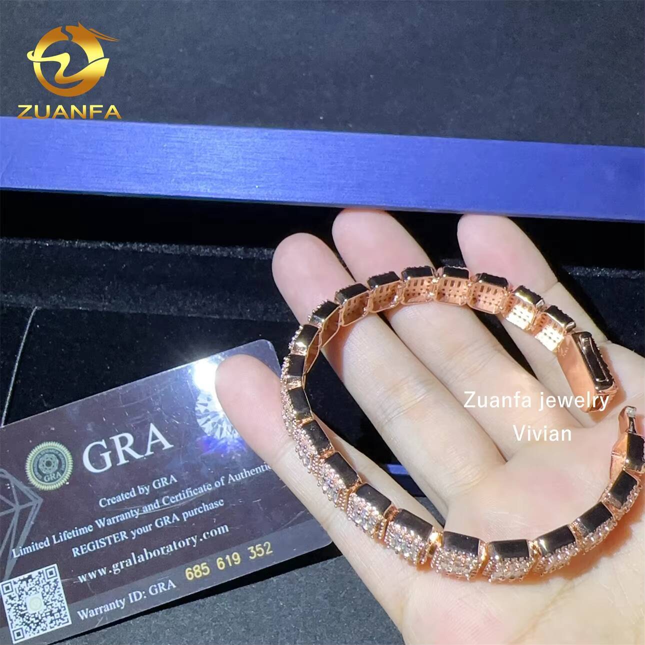 9MM Sterling Silver 925 Luxury Moissanite Cuban Link Bracelet VVS Moissanite Diamond Miami Cuban Link Chain Bracelet