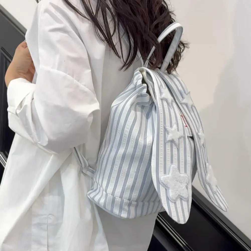 New Cute Rabbit Backpack Lightweight Large Capacity Casual Schoolbag Kawaii Rabbit Lolita Bag For Students Girls Gift W251031