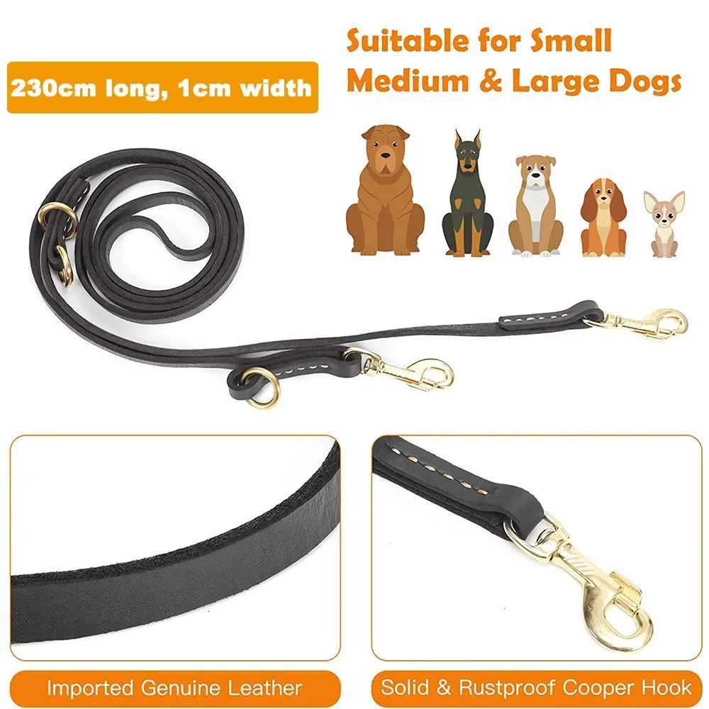 Hands Free Dog Leash Leather MultiUse Waist Leash for Dogs Crossbody Shoulder Fashionable Pet Lead HandsFree Large Dog Leash C251031