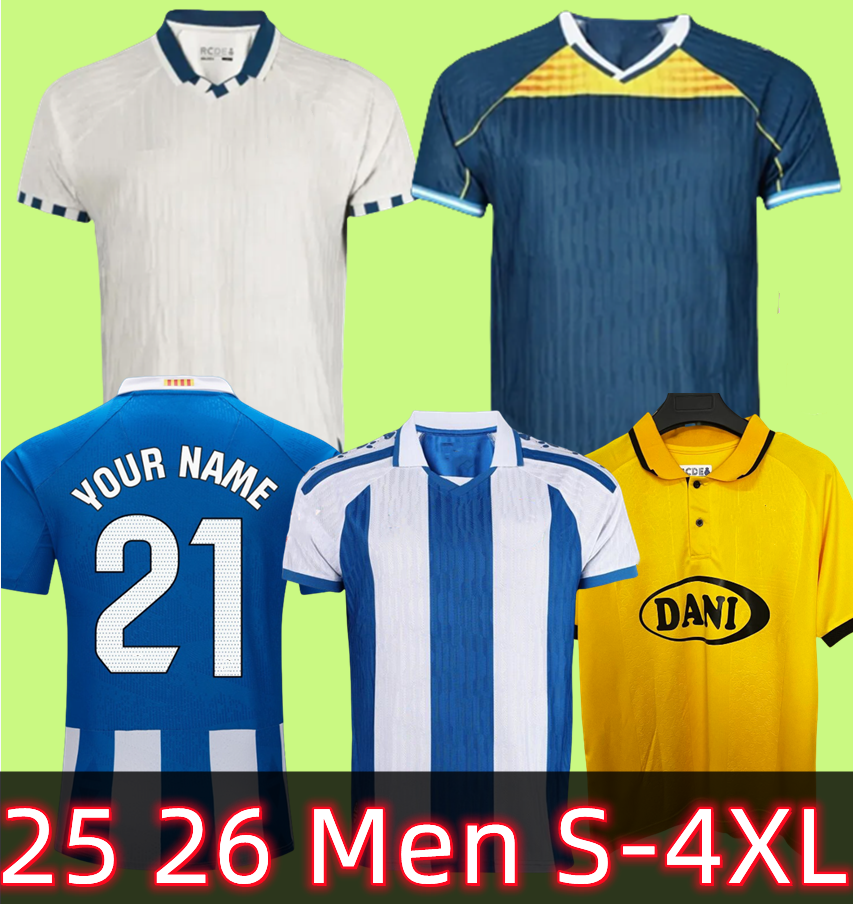 25 26 RCD Espanyol Soccer Jerseys 24 25 Home Away Football Shirt MEN kids Camiseta Futbol Shirts uniforms