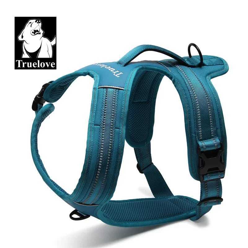 Truelove Sport Nylon Reflective No Pull Dog Harness Outdoor Adventure Pet Vest with Handle xs to xl 5 colors in stock factory C251031