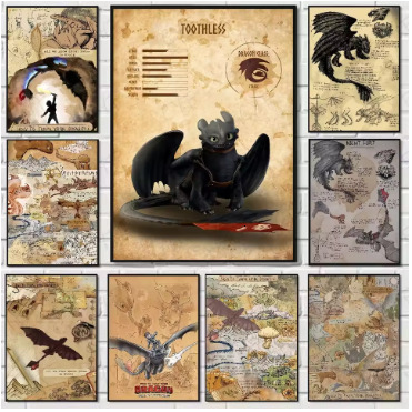 Poster waterproof wall painting high-quality printing movie poster living room retro room decoration