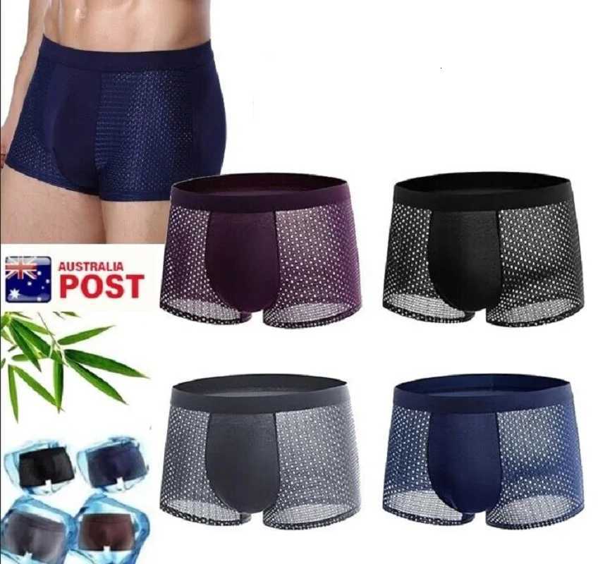 Bamboowear Bamboo Fibre Shorts Men large size Microfiber Fiber Briefs Underwear Compression Stretch plus sizeT251031