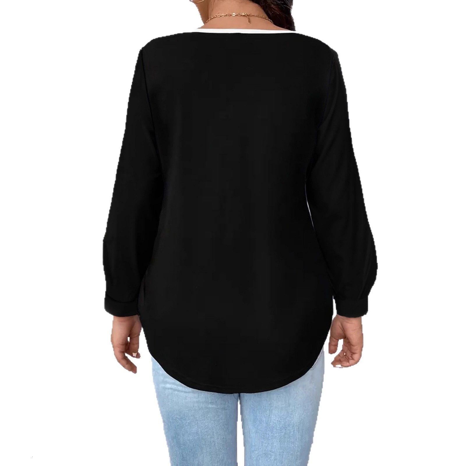 2025 autumn and winter designer loose plus size women's clothing, European and American casual versatile, external zipper, new fake two-piece lon