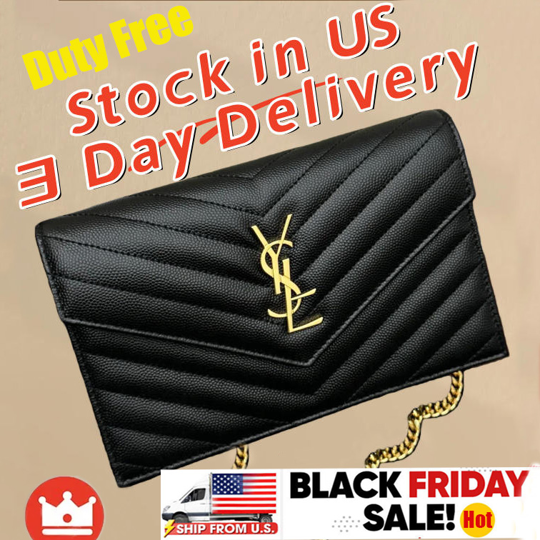 Designer Bag Luxury Shoulder Bag Elegant Envelope Cross Body Bag for Women Exquisite Chain Strap Magnetic Buckle Top-quality Bags Versatile Grain Leather Black