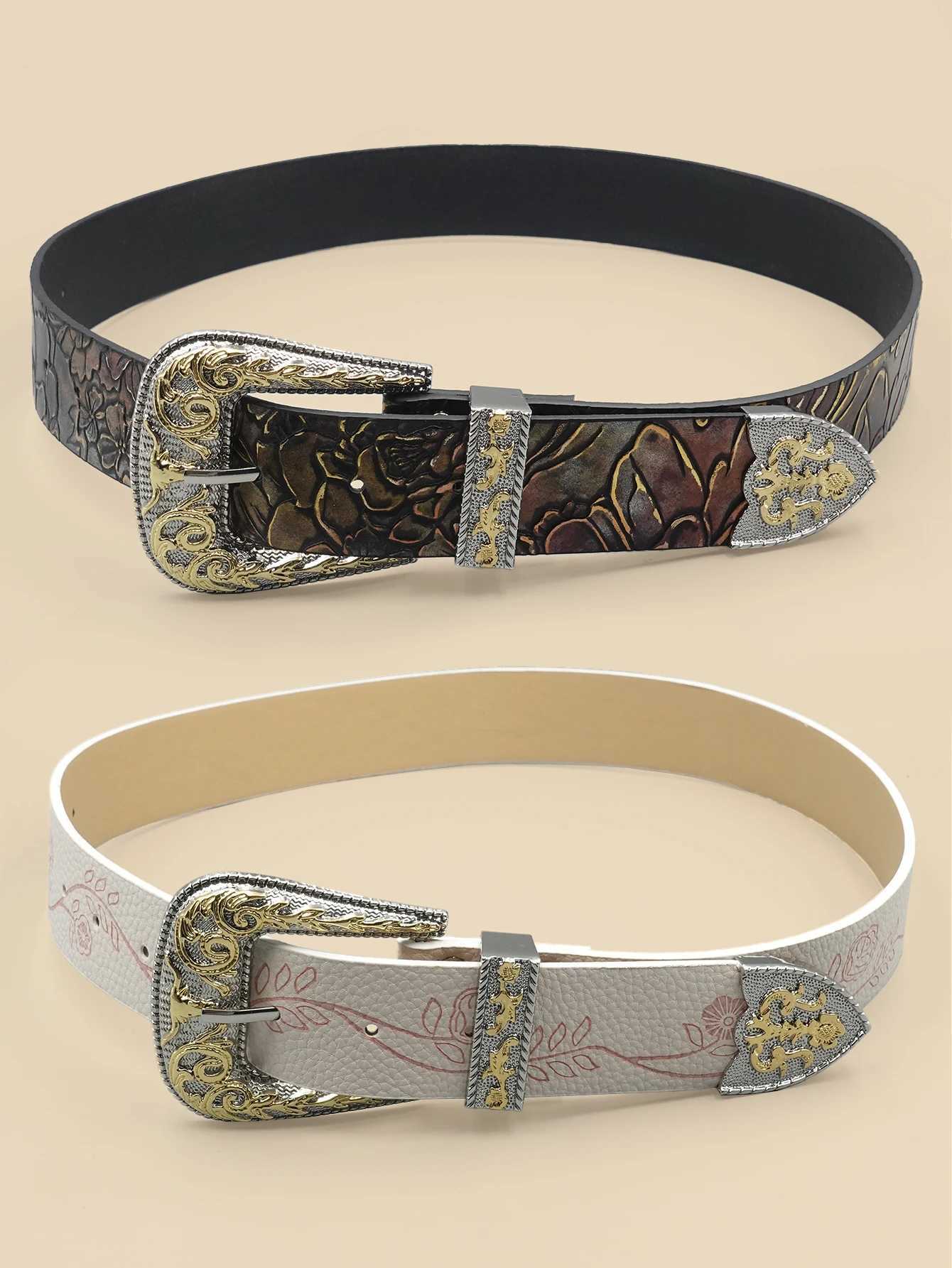 White Black Smooth Edge Womens Belt Minimalist Solid Color Waistband with Gold Engraving Alloy Buckle for OfficeDatesW251030