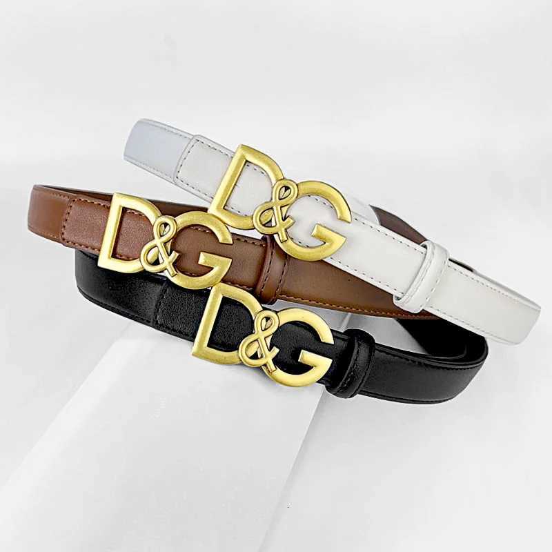 DG Monogram Slim Belt Designer Letter Pattern PU Waistbelt for Women MultiColor Options Perfect for Jeans ShortsW251031