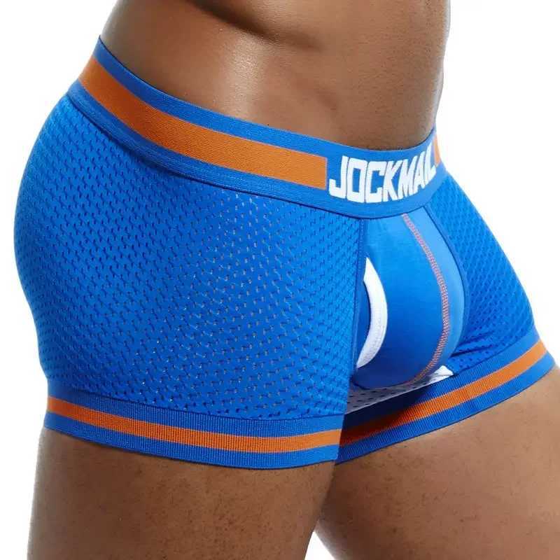 JOCKMAIL Brand Underwear Boxer Men Breathable Mesh Mens Boxers Male Underpants Sexy Panties Cotton Mens Bodysuit Trunks PantT251031