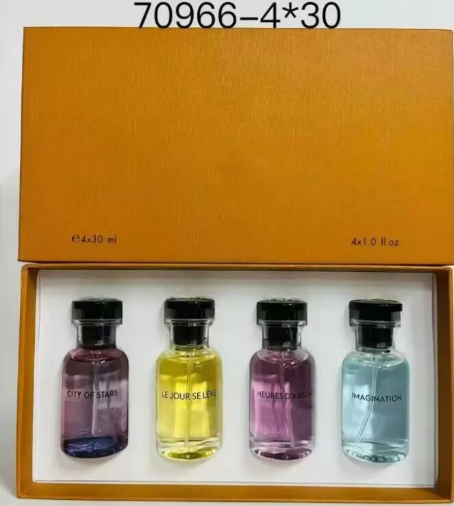Luxury brand 4*30ml Perfume Set Imagination City of Stars Pacific Chill California Dream Parfum Long lasting smell France Fragrance Gift Box Kit Christmas Gift 4in1