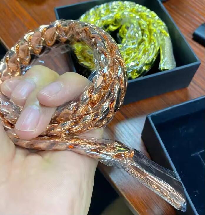 Rose Gold Miami Cuban Link Chain Solid Brass Hip Hop Cadenas De Oro Rosa Necklace Bold Streetwear Jewelry for Moissanite Anniversary