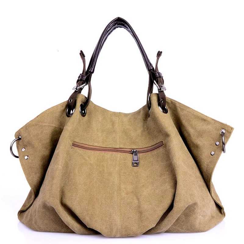 Women Canvas Messenger Bags Female Crossbody Bags Solid Shoulder Bag Fashion Casual Designer Female Handbag Large Capacity Tote W251031